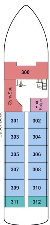 Upper Deck deck plan