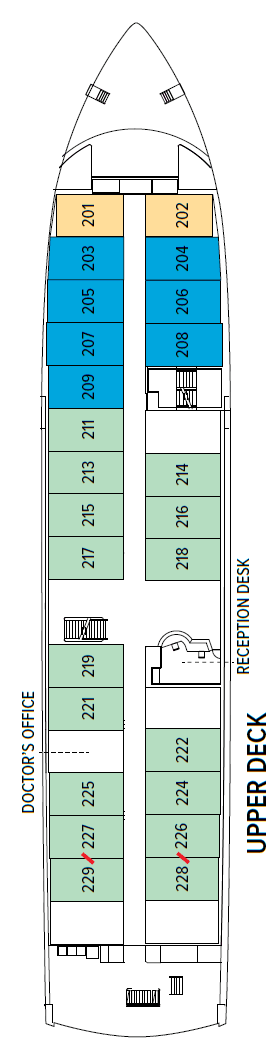 Upper Deck deck plan