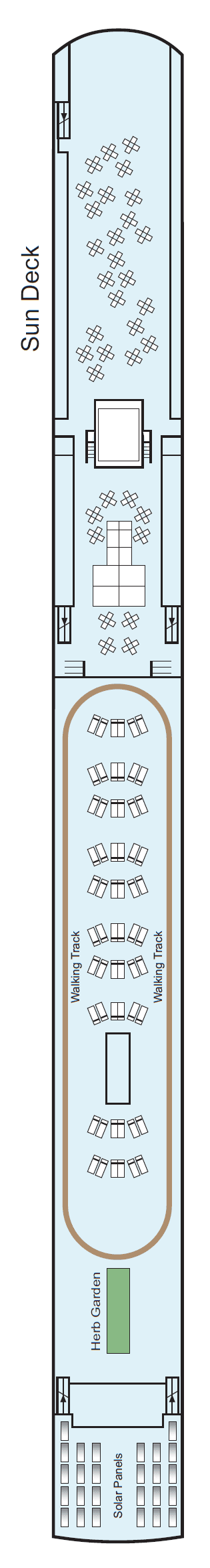 Sun Deck deck plan