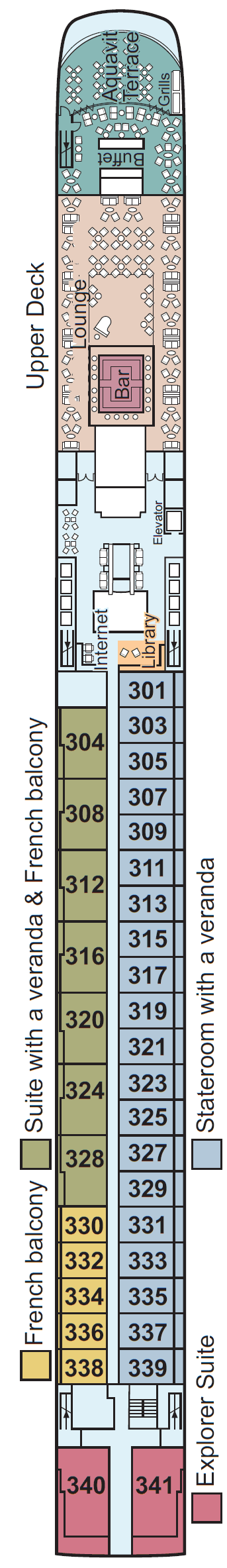 Upper Deck deck plan