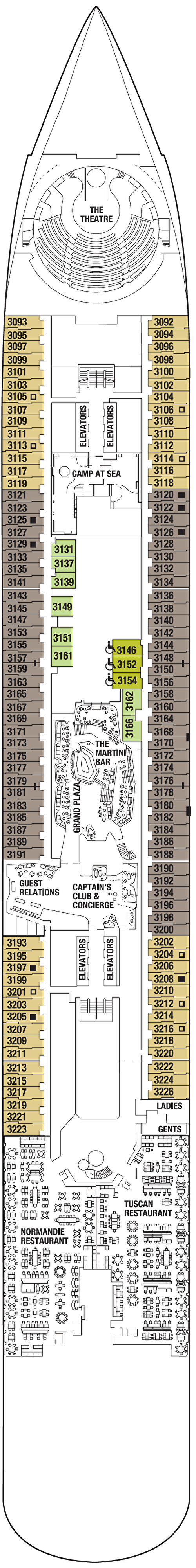 Deck 3 deck plan