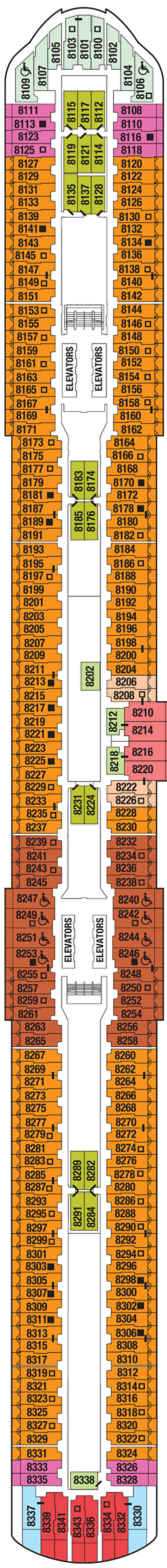 Deck 8 deck plan