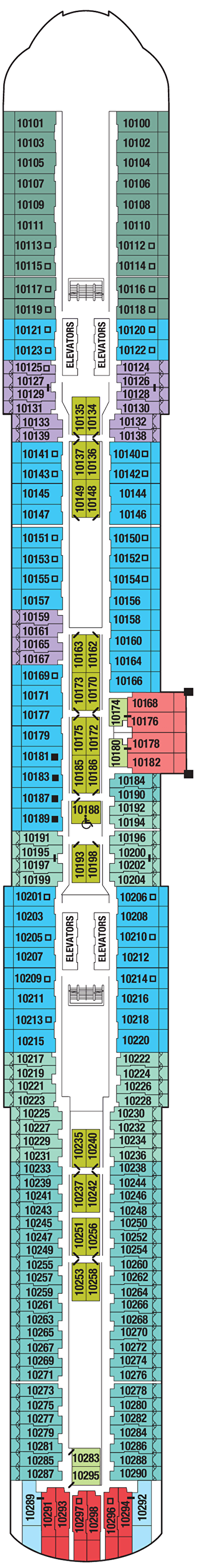 Deck 10  deck plan
