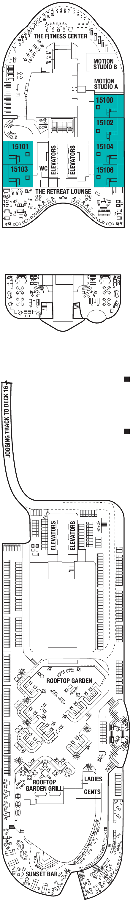 Deck 15 deck plan