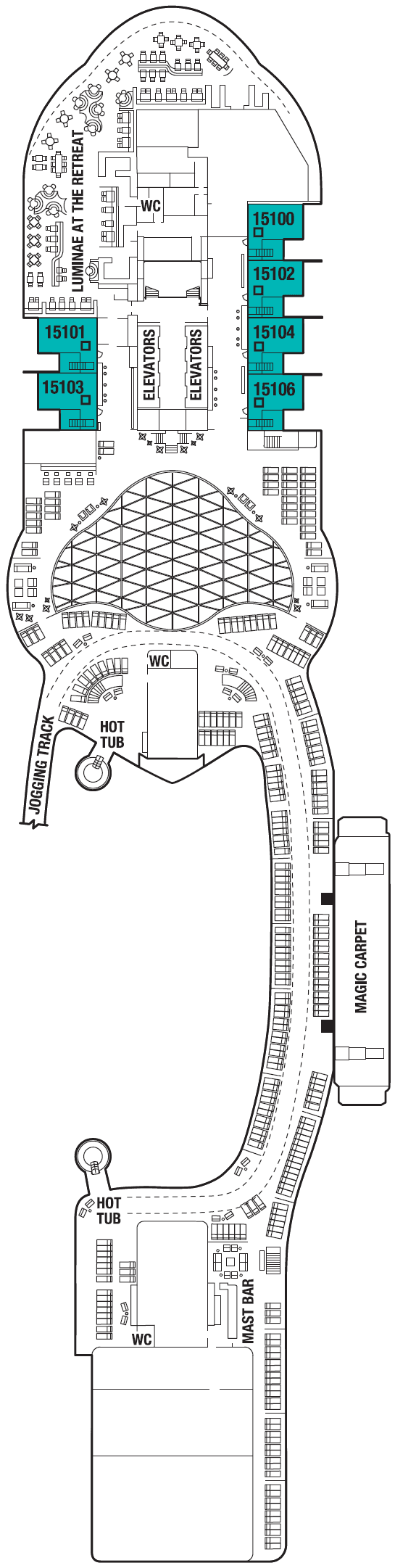 Deck 16 deck plan