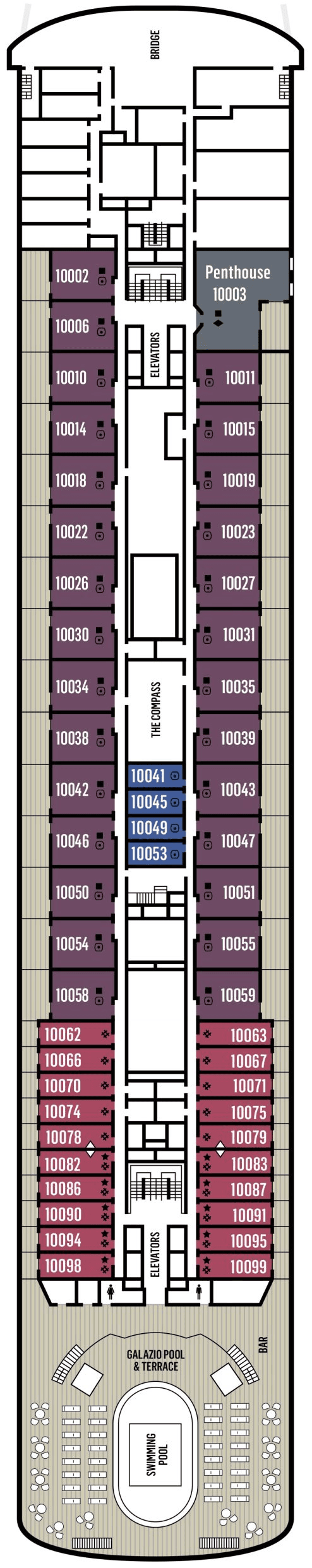 Deck 10 deck plan