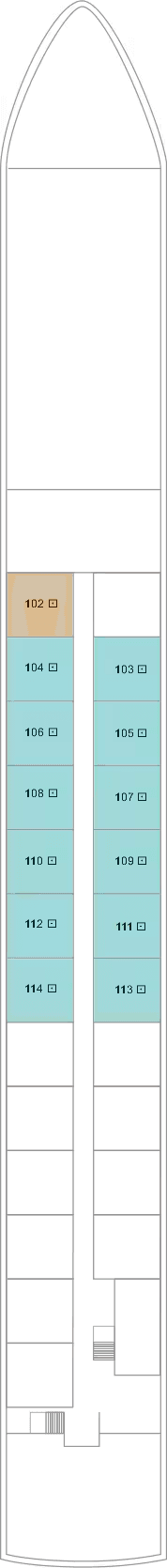 Deck 1 deck plan