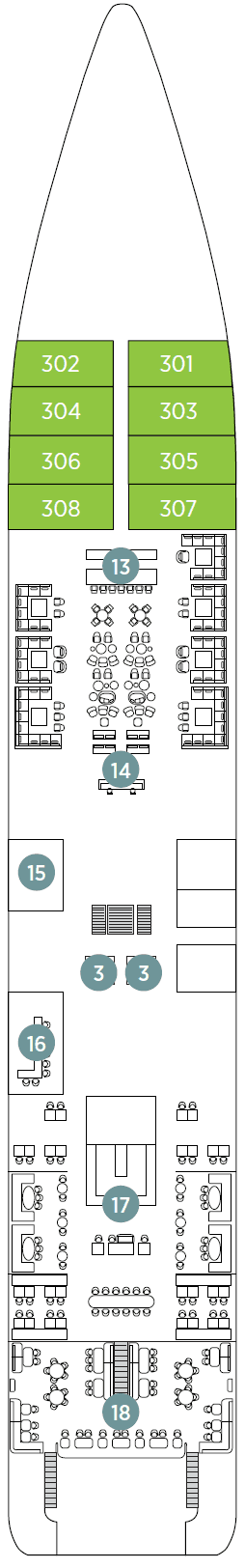 Deck 3 Emerald deck plan