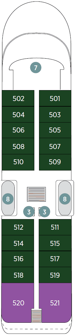 Deck 5 Panorama deck plan