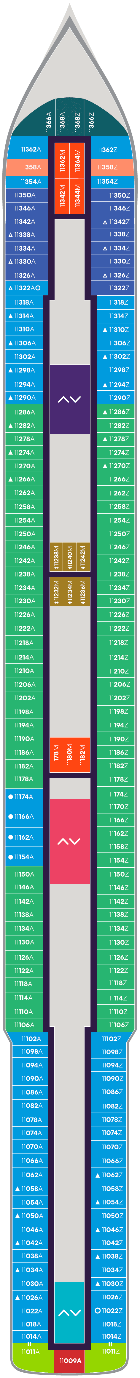 Deck 11 deck plan