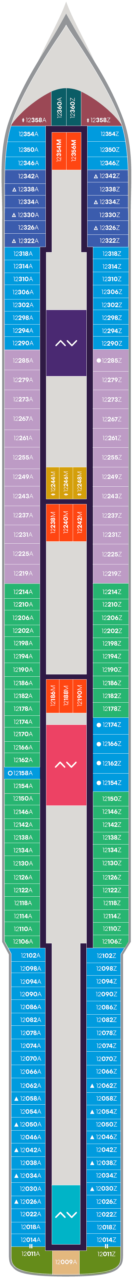 Deck 12 deck plan