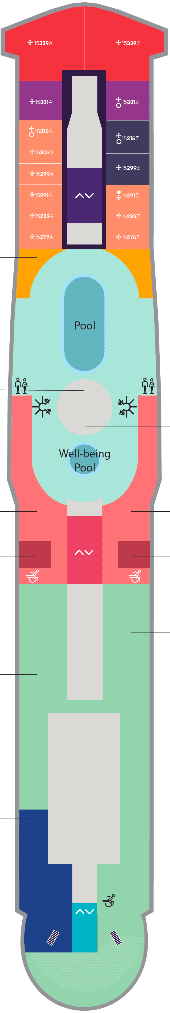 Deck 15 deck plan
