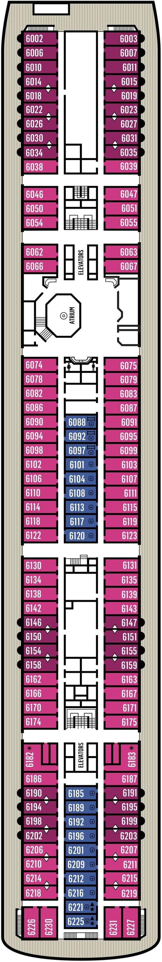 Deck 6 deck plan