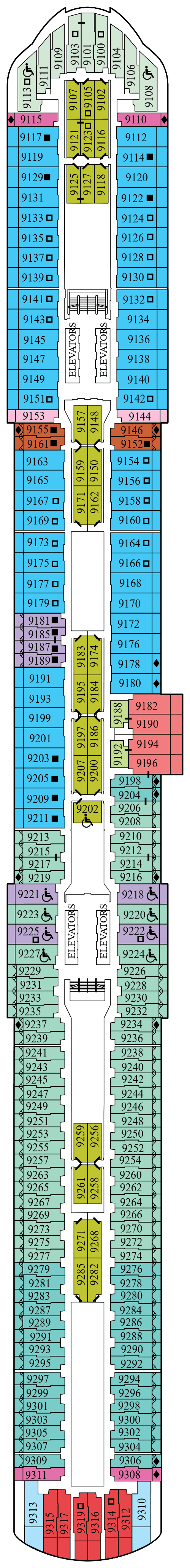 Deck 9 deck plan