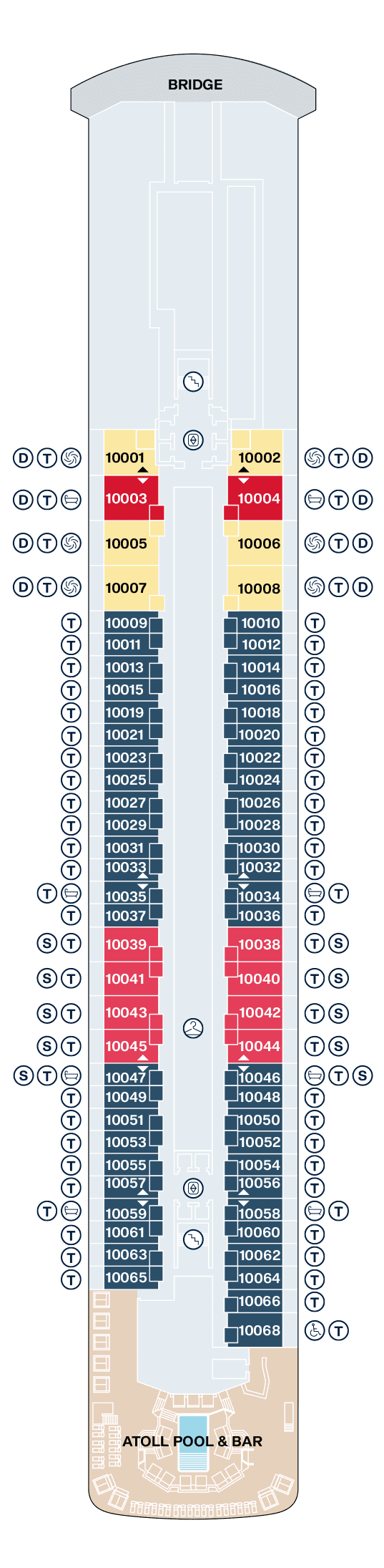 Deck 10 deck plan
