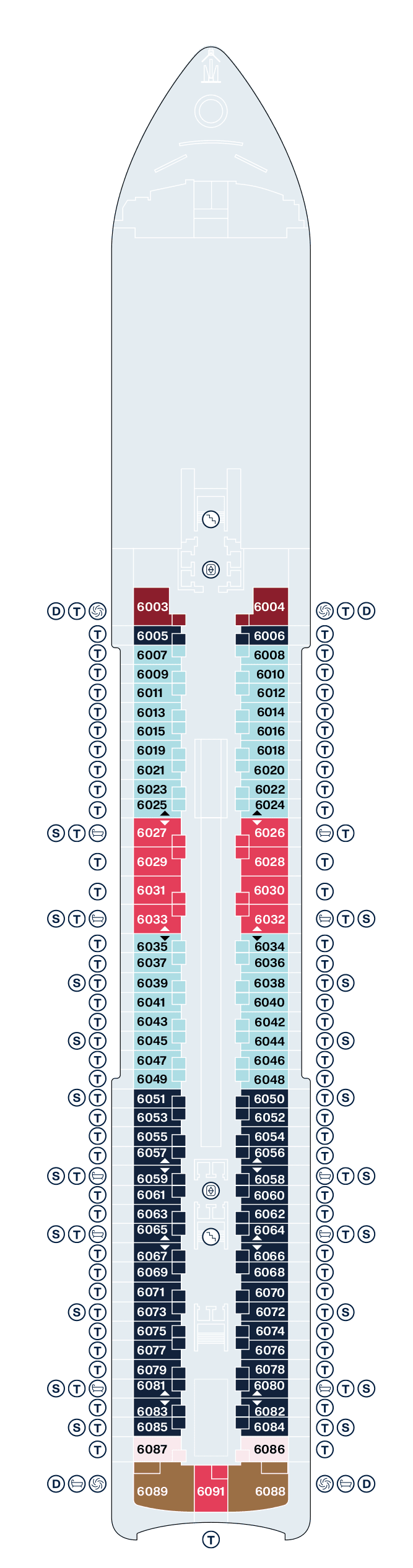 Deck 6 deck plan