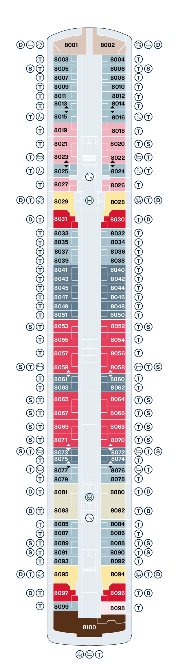 Deck 8 deck plan