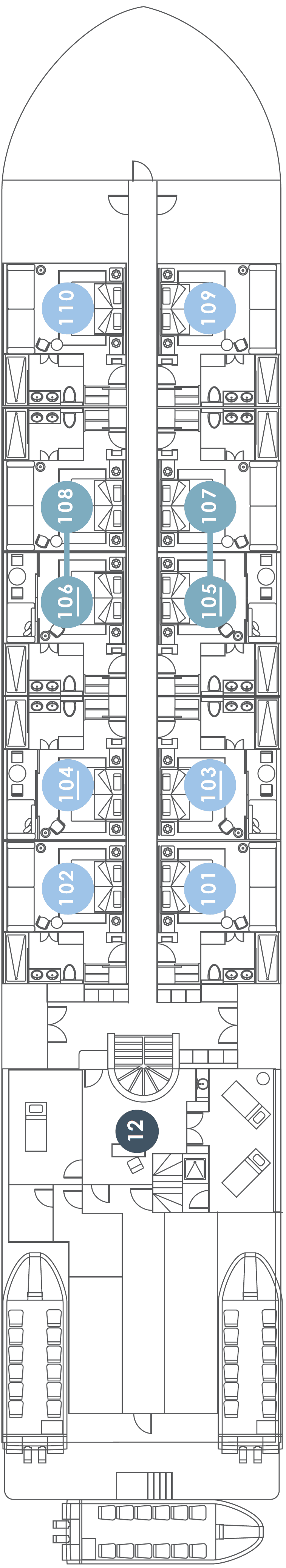 First Deck deck plan