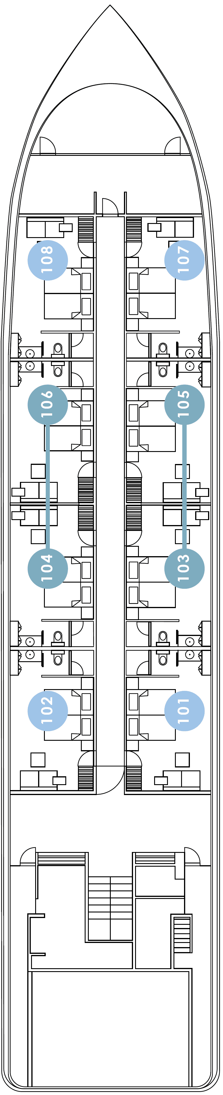 First Deck deck plan