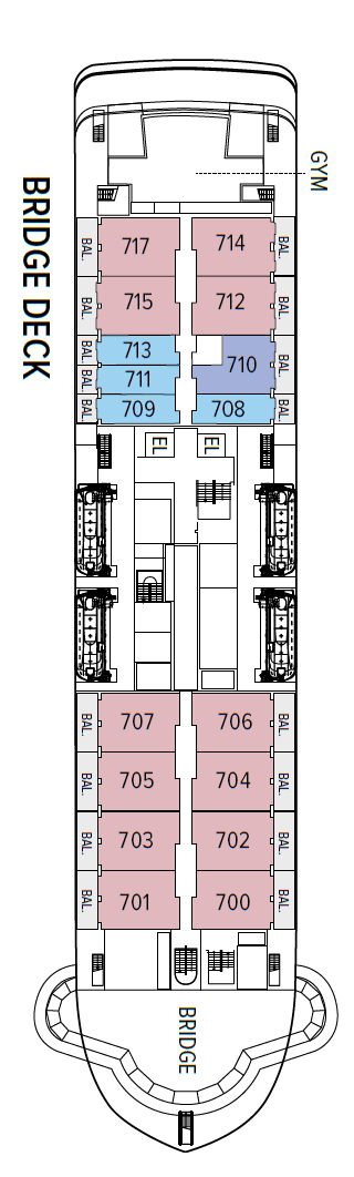 Bridge Deck deck plan