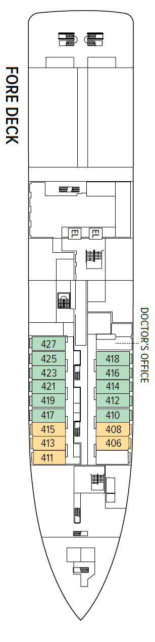 Fore Deck deck plan