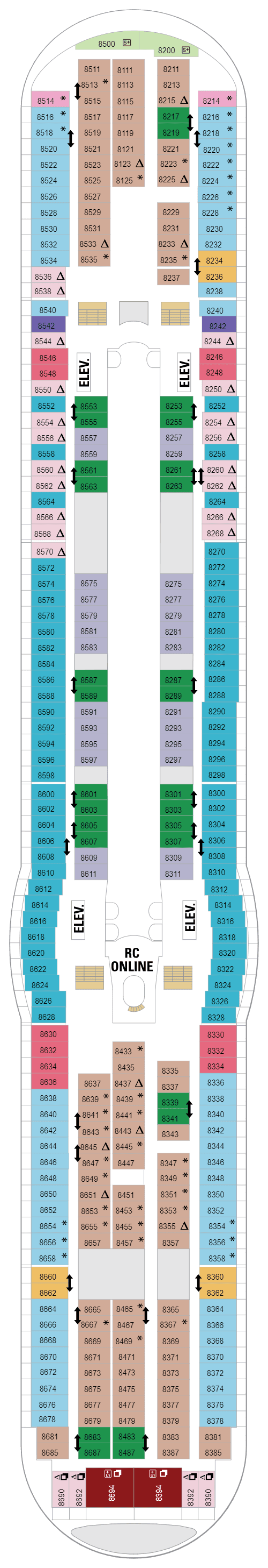Deck 08 deck plan