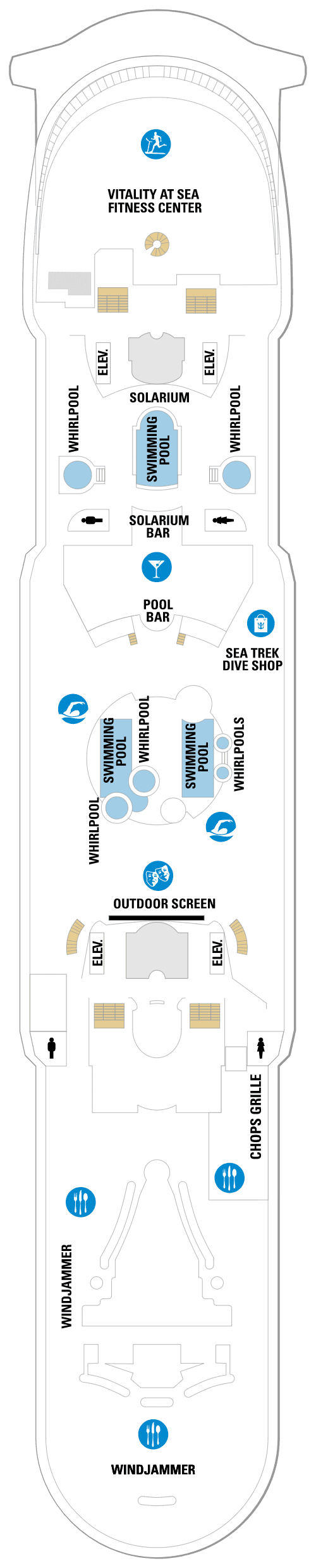 Deck 11 deck plan