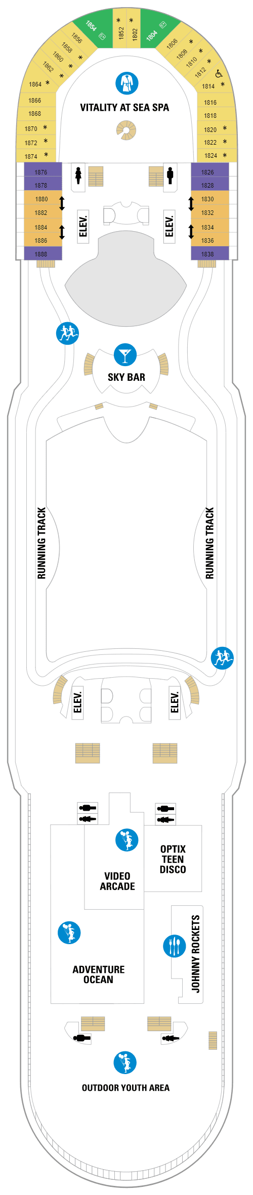 Deck 12 deck plan