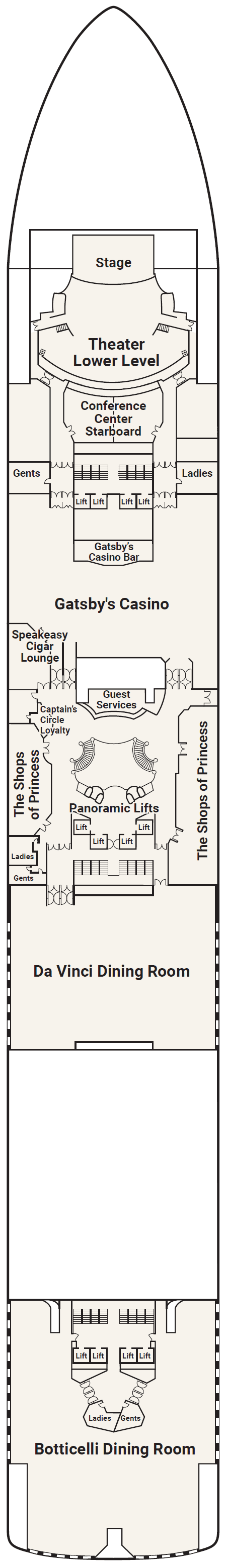 Deck 6 - Fiesta deck plan