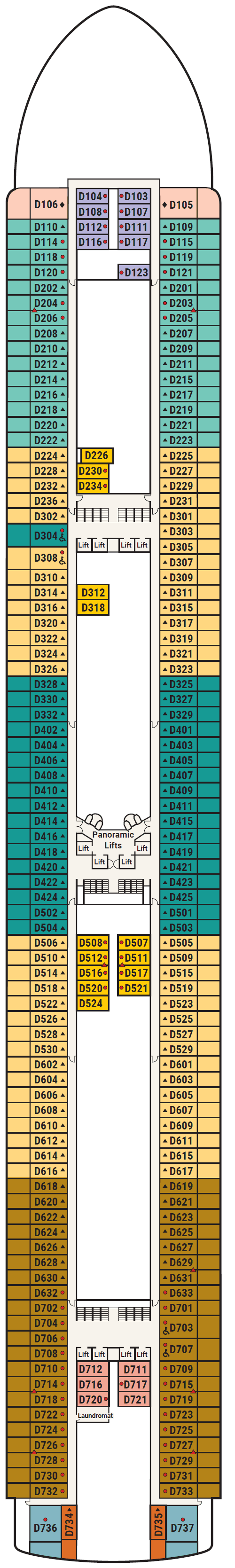 Deck 9 - Dolphin deck plan