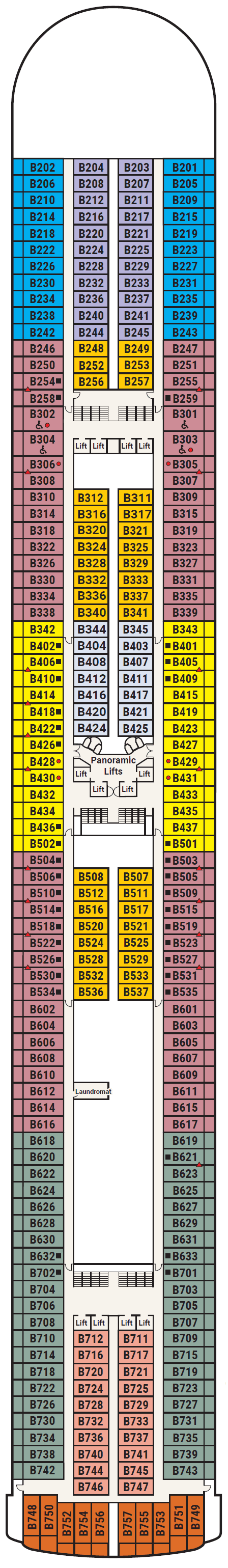 Deck 11 - Baja deck plan
