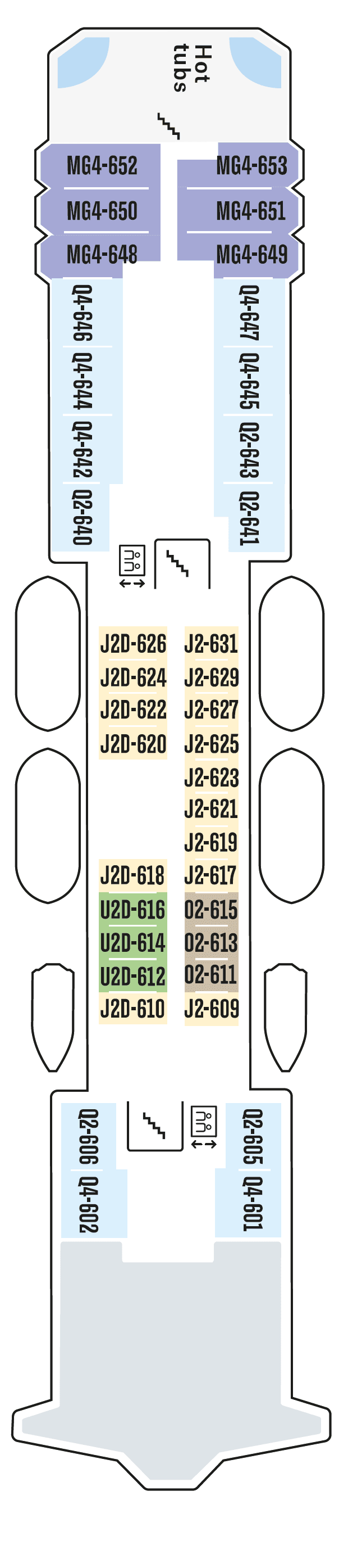 Deck 6 deck plan