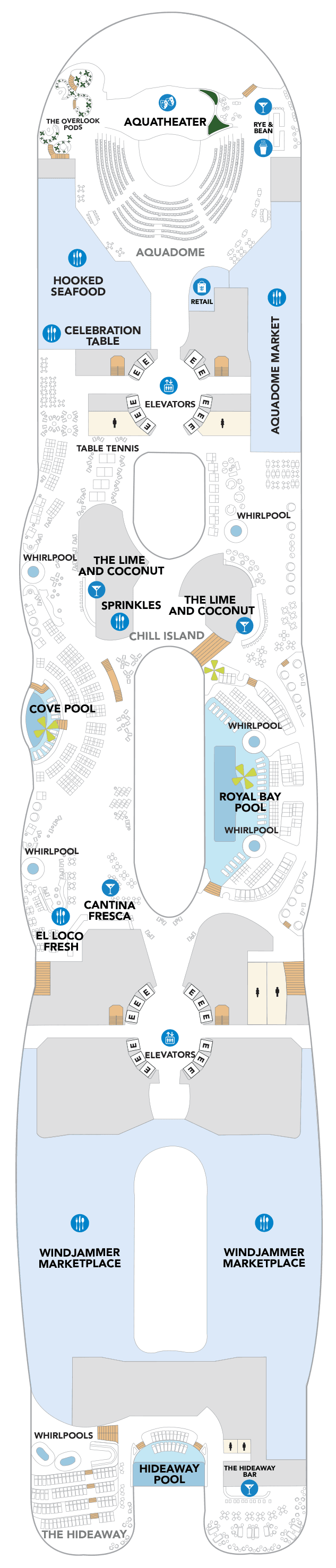 Deck 15 deck plan