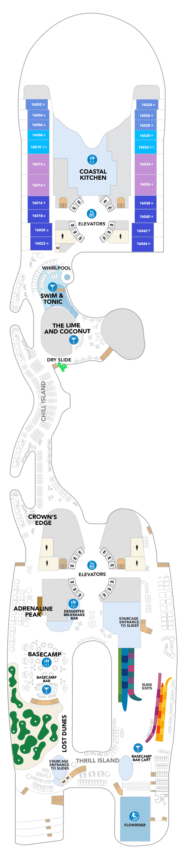 Deck 16 deck plan
